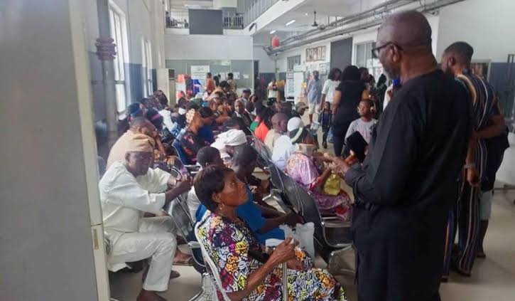 Patients at healthcare facility